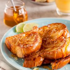 Fireweed Honey French Toast with Powdered Sugar & Lime