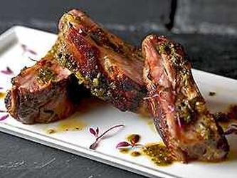 Tapas of Short Ribs with Honey Chimichurri Sauce